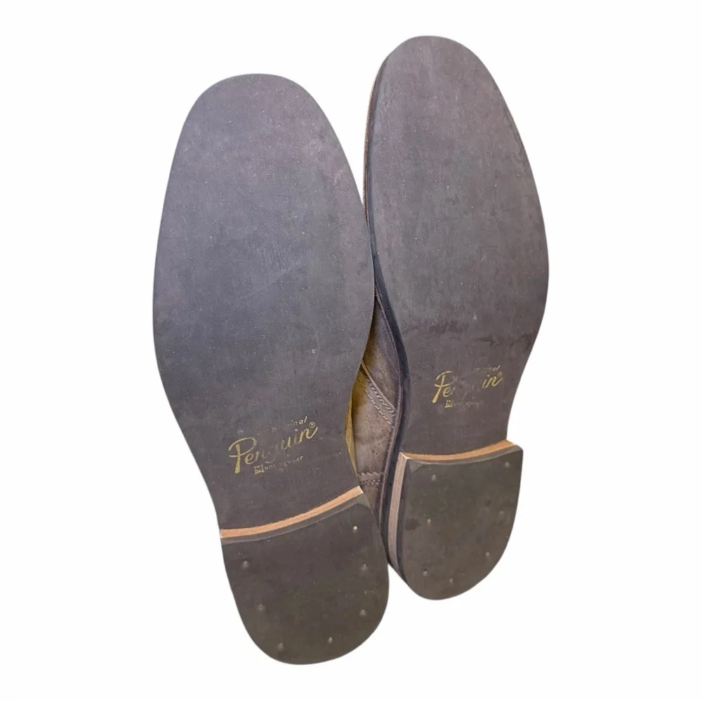 Original Penguin Men’s Suede Derby Shoes Brown Lace Up Size 10‎